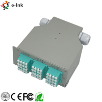 Panel Patch Fiber 24 Port untuk Pemasangan di Rel Din