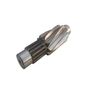 Arbre d'engrenage conique Doosan Daewoo B15SE B18SE en acier, pièce de transmission usinée par hélicoïdage cylindrique - Product Image 1