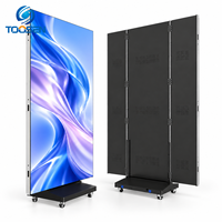 Écran LED pliable ultra-fin portable TOOSEN P1.53 P1.86 P2.5 testé en usine, mur vidéo pour affiches, ultra HD, pour publicités en magasin de marque