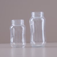 Bouteille en verre borosilicate fantaisie de haute qualité pour l'eau potable, l'alimentation des bébés, le lait, le jus de fruits