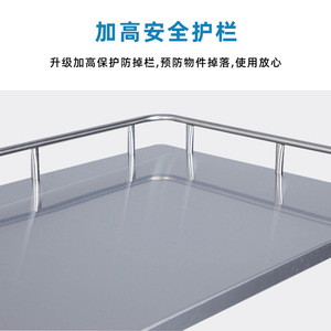Guanlan Medical Stainless Steel Trolley Set 304 Large Medium <b>Small</b> Size Hospital Equipment Cart With <b>Wheels</b> For Surgery Storage - Product Image 5