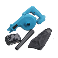 Souffleur de feuilles sans fil sans balais à batterie Li-ion portable 20V, souffleur d'air et aspirateur électrique 2 en 1