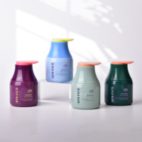 Flacon pompe cylindrique en plastique PET de haute qualité, forme unique, impression sérigraphique pour après-shampoing, gel douche