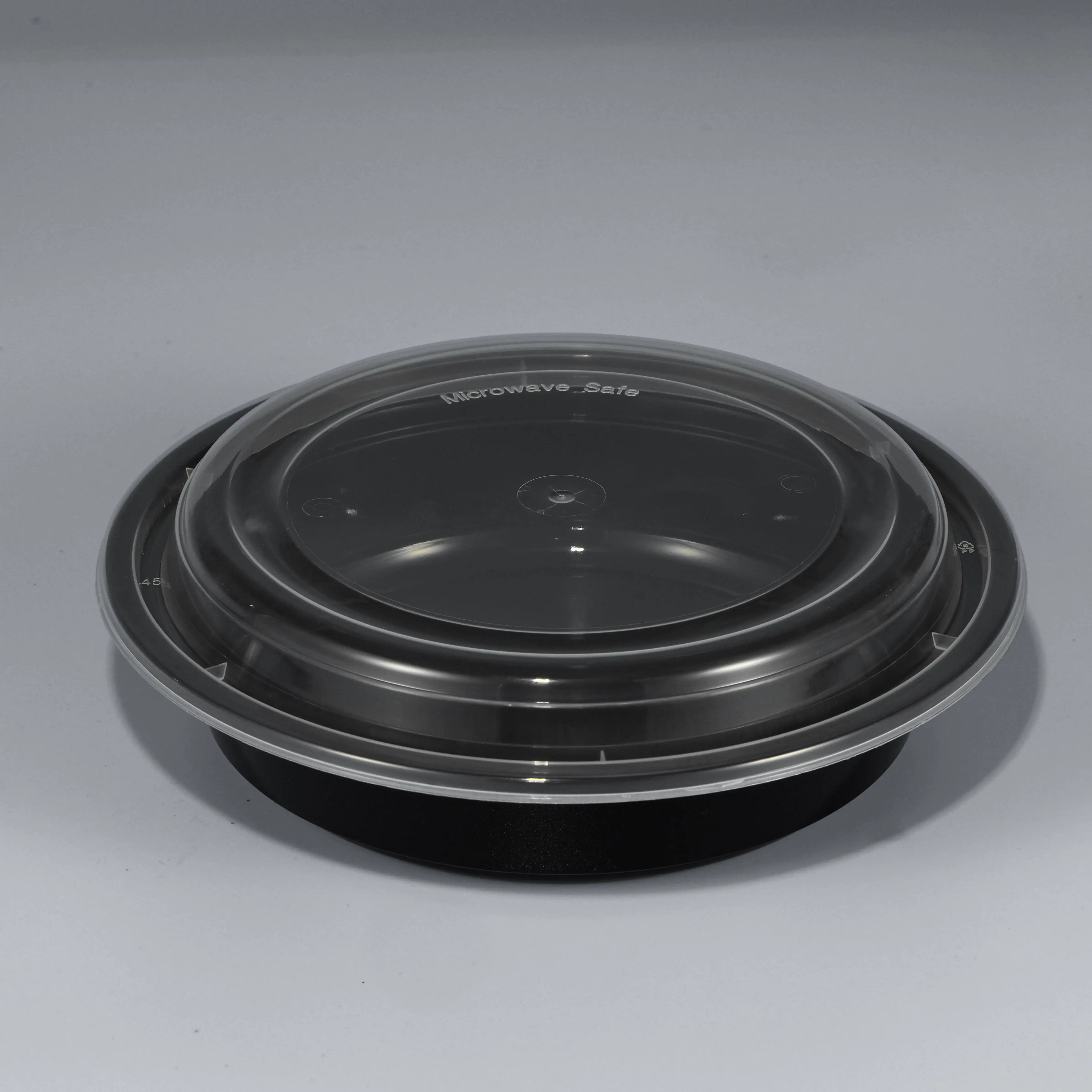 Wholesale Restaurant Food Catering Microwave Disposable 16 oz Deli Bowl Plastic Takeout PP Container With Clear Lid