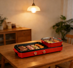 Productos Más Vendidos 2026 - Olla Eléctrica 2 en 1 Moderna y Desmontable con Parrilla Sin Humo y Sartén Antiadherente - Product Image 1