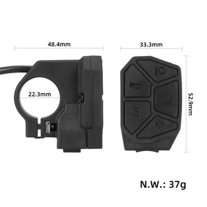 Interrupteur de commande intégré 7 fonctions pour trottinette électrique ix3 ix4, bouton interrupteur 6 broches, tête étanche, interrupteur à clé multifonctionnel - Product Image 2