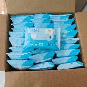 Toallitas húmedas portátiles no tejidas ecológicas, 10 piezas para bolsas pequeñas de bebé, fragancia Extra suave, limpieza de manos y boca para recién nacidos - Product Image 5