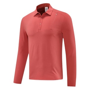 JAC22 B1027 <span class=keywords><strong>Polo</strong></span> Sportiva da <span class=keywords><strong>Uomo</strong></span> Traspirante ad Asciugatura Rapida a Maniche Lunghe, Semplice e Comoda con Colletto Rovesciato - Product Image 5