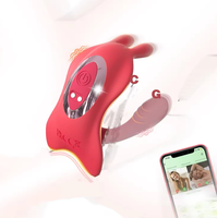 Großhandel App-gesteuerter Tragbarer Vibrator für Paare, Ferngesteuerter Slip-Vibrator für G-Punkt und Klitoris-Stimulation