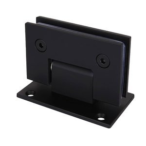 DEVE Bisagras de latón de 90 grados de alta resistencia de acero inoxidable para mamparas de ducha, herrajes negros modernos para puertas de ducha y ventanas de baño - Product Image 4