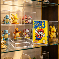 Boîtes de jeux vidéo rétro de qualité supérieure personnalisées en usine, boîte de présentation en acrylique pour la collection de jeux Nintendo NES, protection