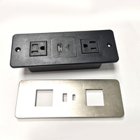 Enchufes y Tomas de Corriente Personalizables con Logotipo Estándar de EE. UU., Dorados y Plateados, 2 Tomas de CA, 2 Puertos USB-A, 2 Puertos Tipo-C, 10A, Retardantes de Llama, PC ETL para