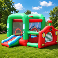 Château gonflable écologique commercial pour enfants, château de saut extérieur avec garantie de 3 ans