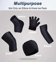 Manchon de compression pour genou et coude avec gel froid/chaud, support réutilisable pour le tennis et le badminton