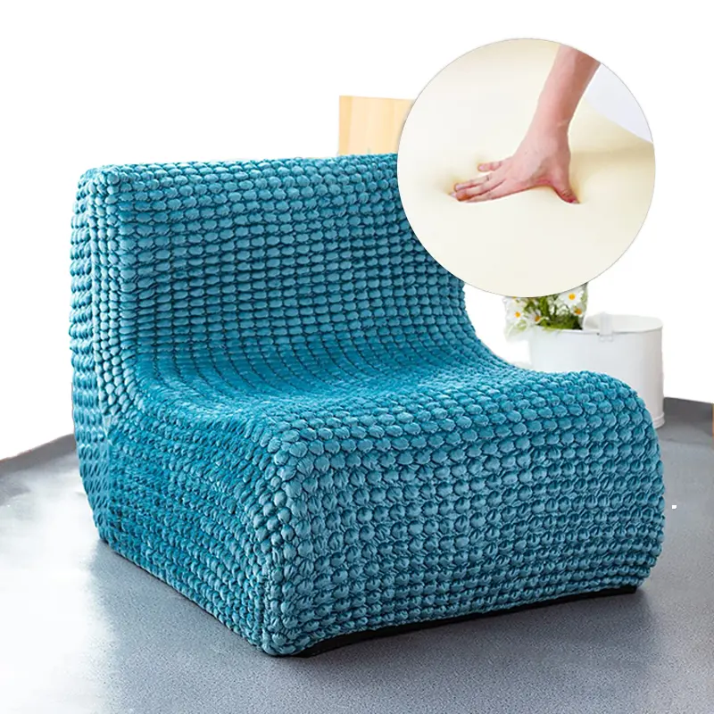 Modern High Density Foam Corner Single Seated Corner Couch Soft Chair Floor Lazy Sofa