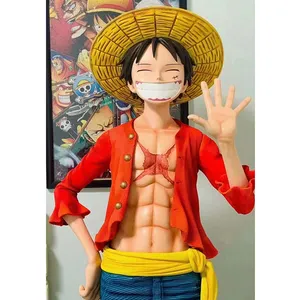 Popular anime figure resin statue One piece character life size 1:1 luffy action figure for decor anime sculpture