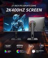 Moniteur 2K personnalisé en usine de 32/27 pouces, 2560x1440p, 144Hz, 240Hz avec USB-C et HDMI pour le jeu et l'utilisation professionnelle