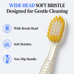 Brosse à dents manuelle souple pour adultes, avec manche antidérapant, pour le nettoyage quotidien des dents à domicile (vente en gros) - Product Image 2