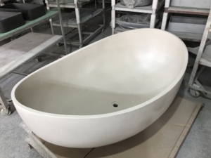 CONRAZZO Baignoire en pierre <span class=keywords><strong>Spa</strong></span> Baignoire de trempage pour salle de bain - Product Image 6