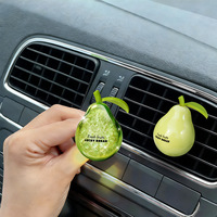 Diffuseur d'arômes pour voiture en forme de poire, parfum de voiture réglable, désodorisant automatique pour éliminer les odeurs, décoration parfumée pour l'intérieur de la voiture