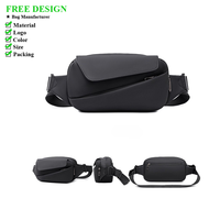 Nouveau sac de poitrine pour homme avec grande capacité, imperméable, léger, sac bandoulière d'extérieur, sac à bandoulière élégant pour affaires