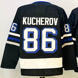 Camisetas de Hockey Cosidas para Hombre # 21 Brayden Point # 86 Nikita Kucherov # 91 Stamkos # 77 <span class=keywords><strong>Victor</strong></span> Hedman # 88 Vasilevskiy # 59 Guentzel - Product Image 2