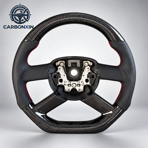 Volant en cuir en fibre de carbone forgé avec LED pour Chrysler 300 300S C 2013 2015 2012 2014 2021 2022 2016 2006 2007 - Product Image 1