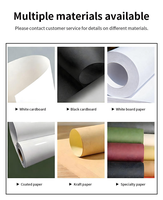 Boîte en carton rigide pliable haut de gamme, imperméable et écologique, pour emballage cadeau de luxe pour vêtements, avec pelliculage mat