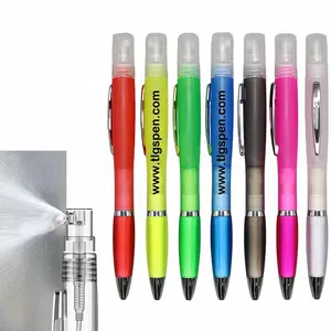 New popular cheap sprayer ballpoint pen mini portable 5ml Hand sanitizer perfume spray bottle pen