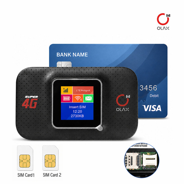 OLAX MF982 Mobile Hotspot 4G Router WiFi Internet Cat4 150Mbps Pocket WiFi Wireless Router Support Multi Sim Card Travel Wifi