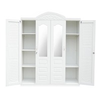 Armoire métallique Almirah Designs à 4 portes pour vêtements, penderie, placard de chambre