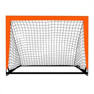 Porte <span class=keywords><strong>da</strong></span> Calcio Portatili per Bambini 4' X 3' - Design Pop-up per Uso in Giardino e Interno/Esterno, Set <span class=keywords><strong>da</strong></span> 2, Arancione, Attrezzatura per Campo <span class=keywords><strong>da</strong></span> Calcio - Product Image 1