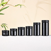 Pot en plastique PET couvercle grossissant pot grossissant 3oz 3.5g pot de cachette anti-odeur de fleur emballage en verre CR avec boîtes en papier personnalisées