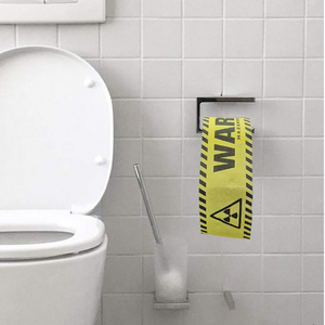 Custom Yellow <strong>Warning</strong> Toilet Roll <strong>Paper</strong> Biodegradable Creative Party Decoration Wholesale Price Toilet <strong>Paper</strong> - Product Image 3
