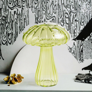 Lightweight Transparent Colored Hydroponic Glass <strong>Bud</strong> Planters Decor Terrarium <strong>Plant</strong> Propagation Stations Mushroom Floor - Product Image 2