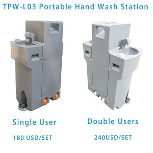 Alta calidad HDPE al aire libre portátil lavabo estación portátil lavado a mano fregadero - Product Image 6