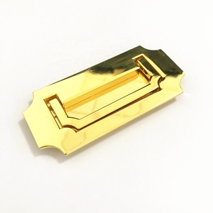 Kosin Hardware JF Handle Classic Square Box <strong>Gold</strong> and Copper Concealed Recessed Handle - Product Image 2
