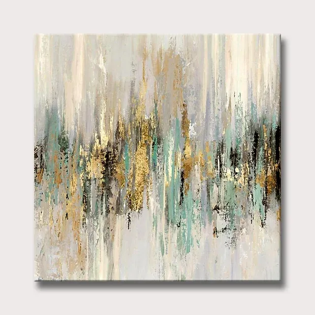 Living Room Picture Home Decor Canvas Painting Gold Acrylic contemporary oil painting gold