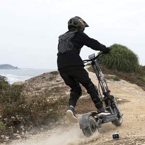 Scooter tout-terrain électrique F9 12 pouces 8000W Moteurs doubles 90Kpm 40Ah Pliable Étanche 80-100KM d'autonomie Contrôle par application Adulte - Product Image 4