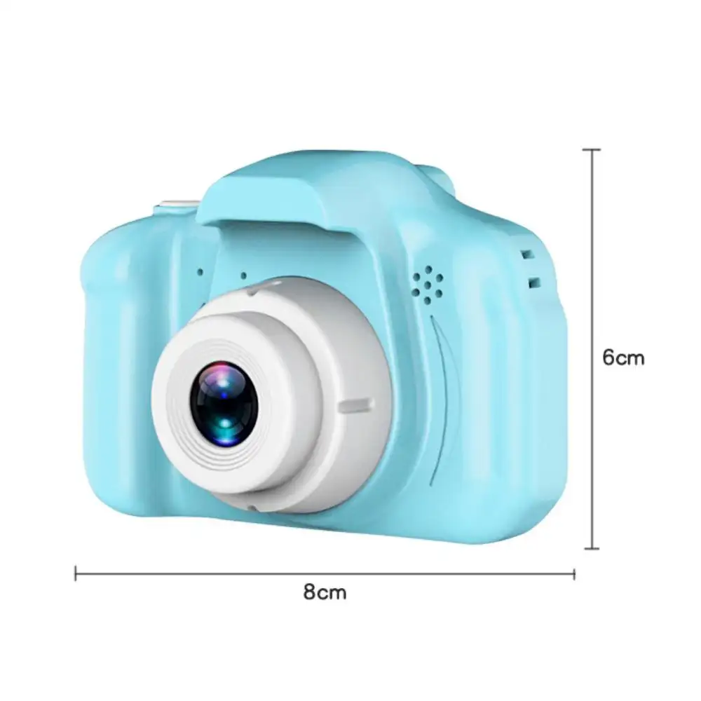 Mini câmera infantil de 2 polegadas hd, rosa, presentes de natal, gravador de vídeo, crianças, brinquedo fofo, 32g, venda imperdível