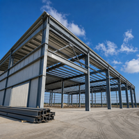 Entrepôt industriel préfabriqué en acier à faible coût, atelier d'usine à structure métallique sur mesure, bâtiment en acier à installation rapide