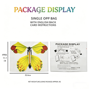 YIWUPOWER Papillon Volant Magique, Marque-page Créatif, Accessoire de Tour de Magie <span class=keywords><strong>Nouveauté</strong></span>, Cadeau Amusant et Viral, Jouets de Magie pour Fêtes - Product Image 2