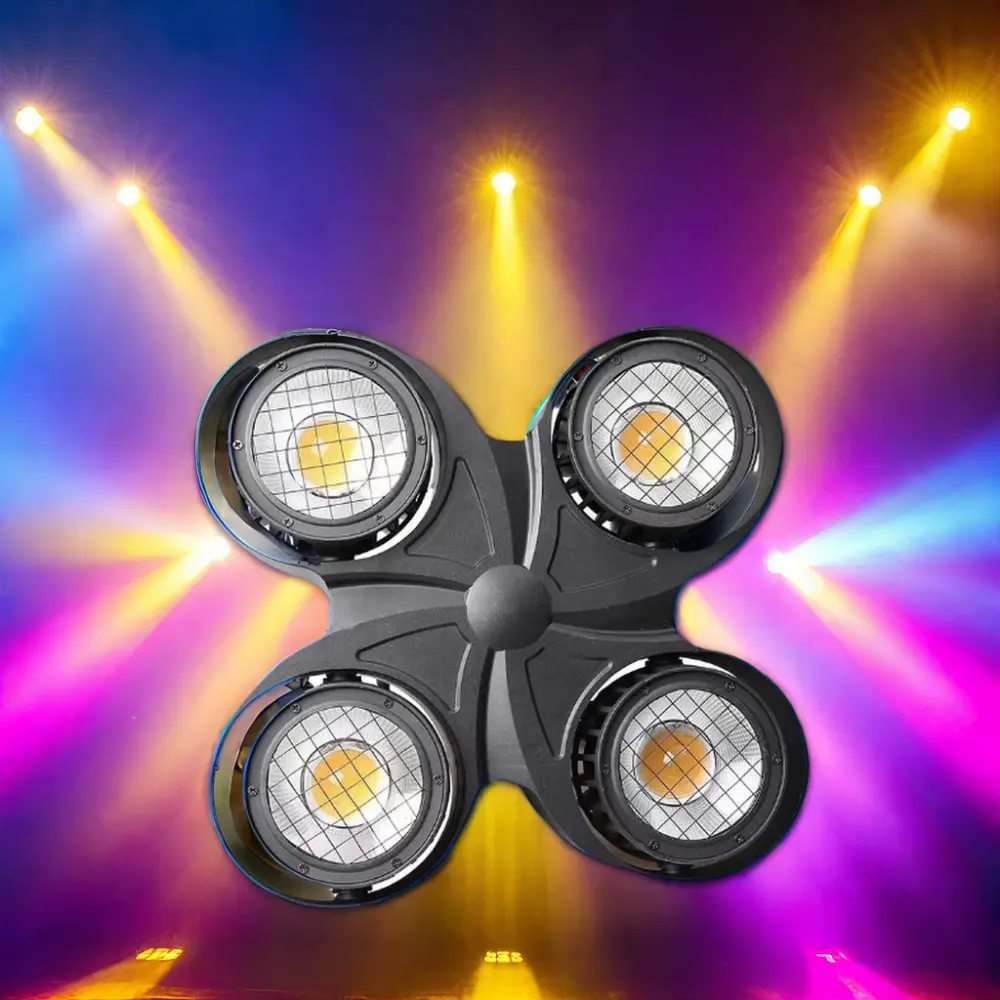 4 mắt COB blinder LED khán giả ánh sáng đèn sân khấu cho Câu Lạc Bộ sân khấu DJ bên ấm Trắng phát ra DMX kiểm soát