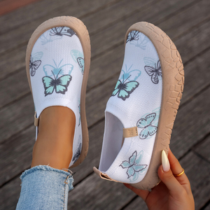 Zapatillas <span class=keywords><strong>de</strong></span> Verano para Mujer, Suaves, Estampadas, Sin Cordones, Planas, Casuales, para Caminar al Aire Libre, a la Moda, Transpirables, Ligeras, <span class=keywords><strong>de</strong></span> Punta Ancha - Product Image 6