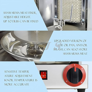 Machine commerciale de poulet Shawarma Prix d'usine Barbecue faisant la machine Shawarma <span class=keywords><strong>Robot</strong></span> Machine Doner <span class=keywords><strong>Kebab</strong></span> - Product Image 5