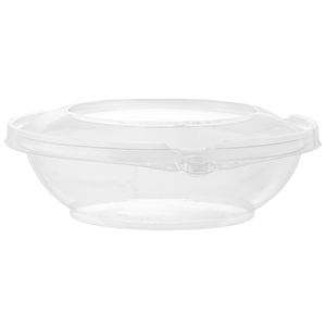 Ensaladera de plástico desechable de grado alimenticio con materiales reciclados Diseño de concha para llevar de 16 oz - Product Image 2