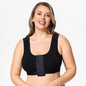 Soutien-gorge de compression post-chirurgical pour femmes, fermeture avant, gaine amincissante, pour post-opératoire, augmentation mammaire, mastectomie, ou après <span class=keywords><strong>cancer</strong></span> du sein - Product Image 1