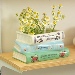 <span class=keywords><strong>Vaso</strong></span> Decorativo a Forma di Libro in <span class=keywords><strong>Ceramica</strong></span> Stile Nordico, Moderno e Creativo per <span class=keywords><strong>Piante</strong></span> Succulente, Decorazione Casa e Matrimonio - Product Image 6