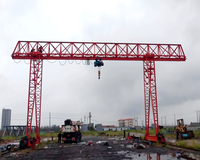 Pont roulant monopoutre à treillis MHh 10T 20T 30T résistant au vent pour extérieur, équipement de levage personnalisable