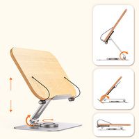 Support de lecture Boneruy rotatif, réglable, pliable, support pour livre, tablette, ordinateur portable